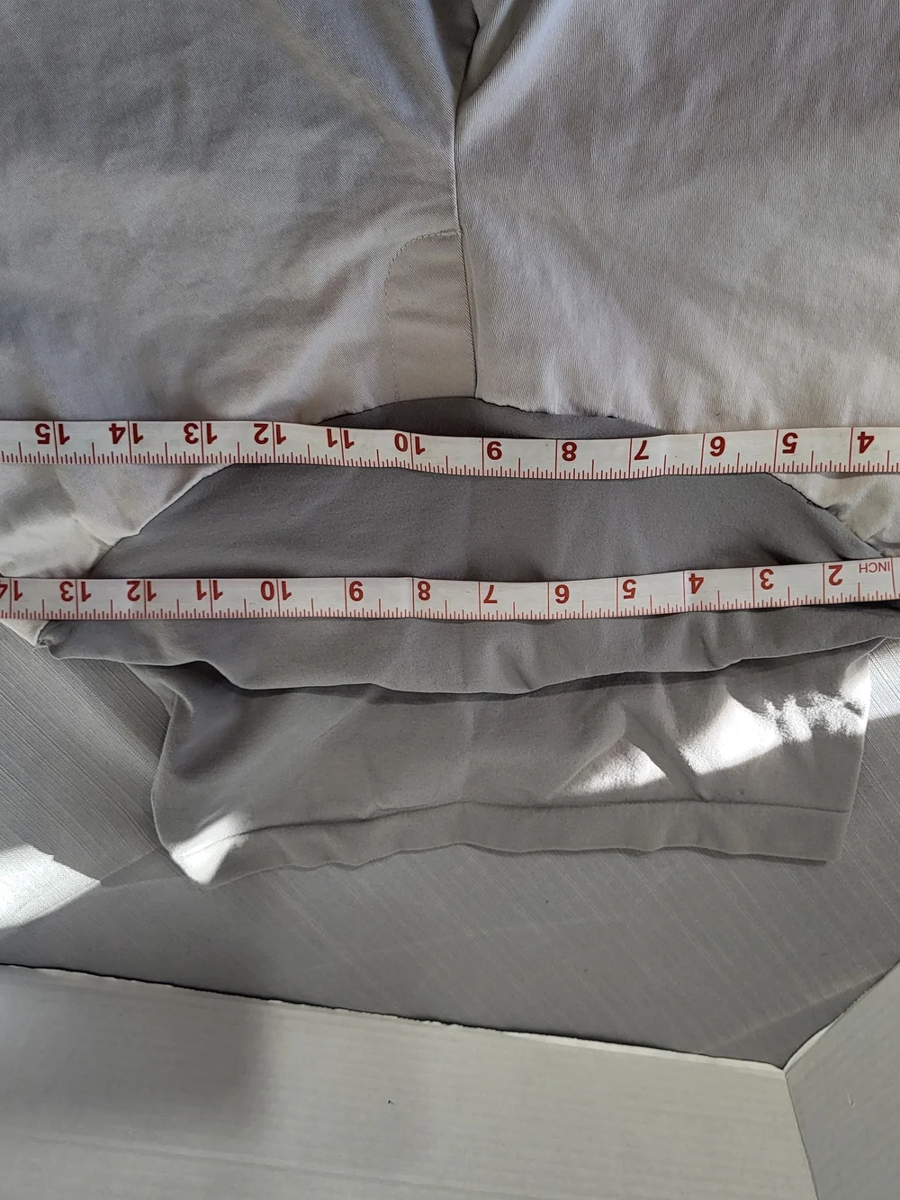 A Pea in the Pod Wide-Leg Maternity Pants in Light Gray and White - Picture 4 of 6